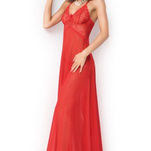 Langes Babydoll CR3883 rot