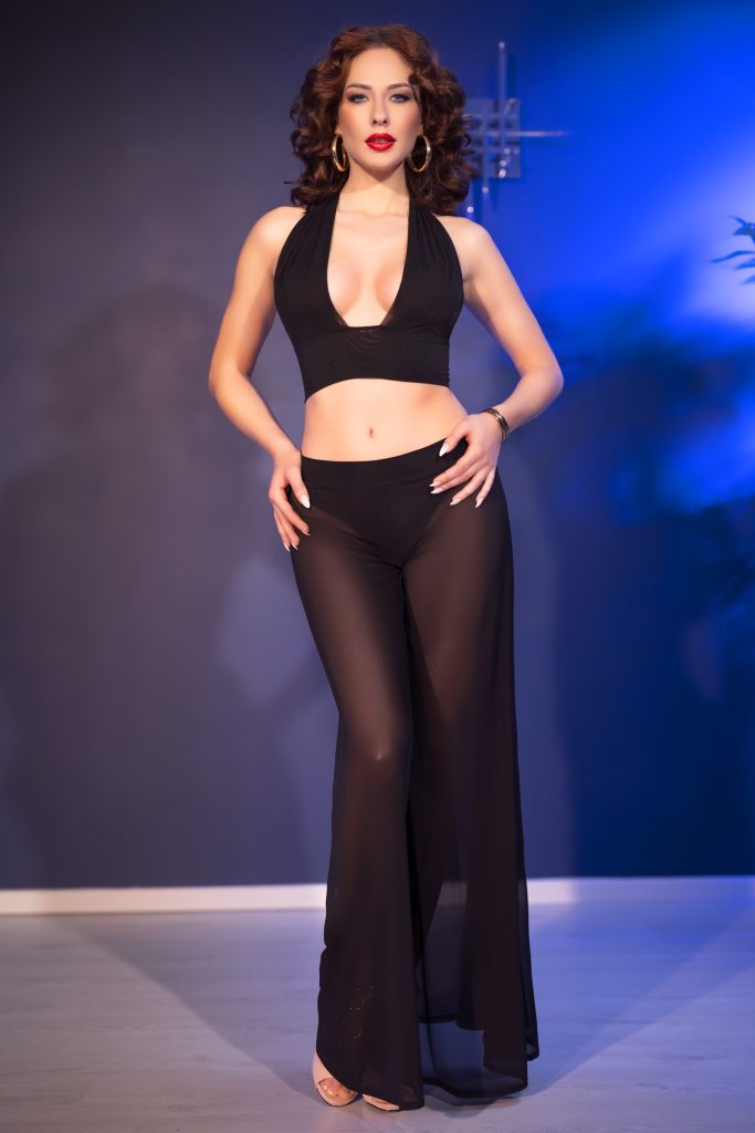 Top + Hose CR4857 schwarz: Aufregendes Zweiteiler-Set von Chilirose